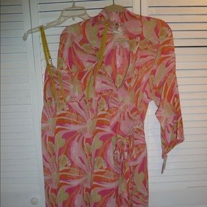 Josie by Natori Sun Spots Gown & Robe Set NWT